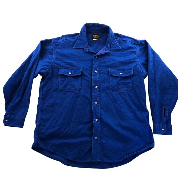 Deerskin Mens Shirt Size XL Blue Long Sleeve Casual Buton Up Classic Travel - Picture 1 of 11